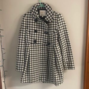Black and white Peacoat
